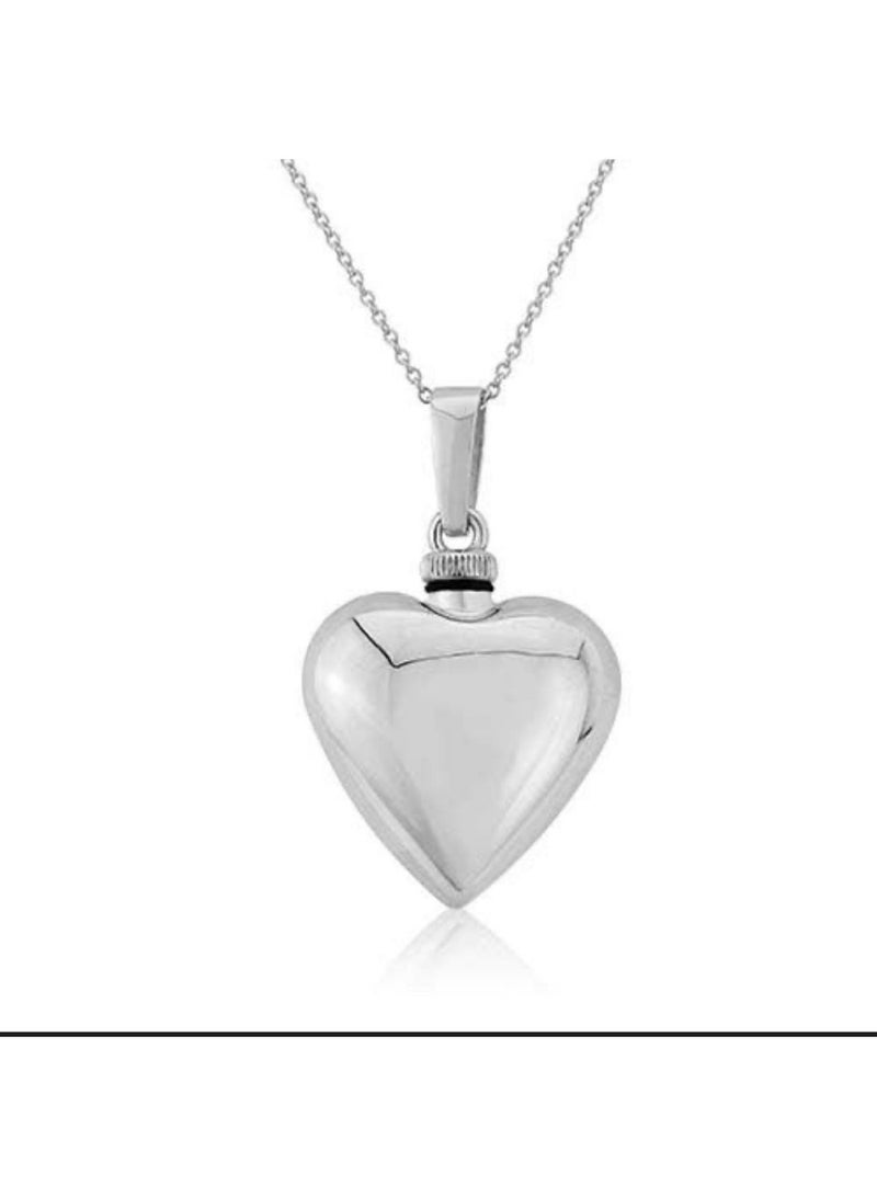 AK Jewels 925 Silver Hollow Heart Pendant Minimalist Style - Image 3